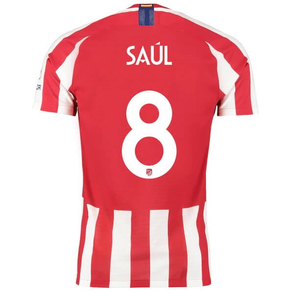 Tailandia Camiseta Atletico Madrid NO.8 Saúl Primera equipación 2019-2020 Rojo